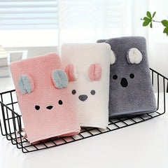 Baby Soft Towel Koala Coral Fleece Absorbent Face Towel