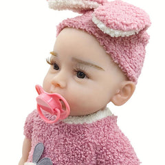 4 Pack Baby Doll Accessories - 2 Pink Pacifiers & 2 Feeding Bottles Set