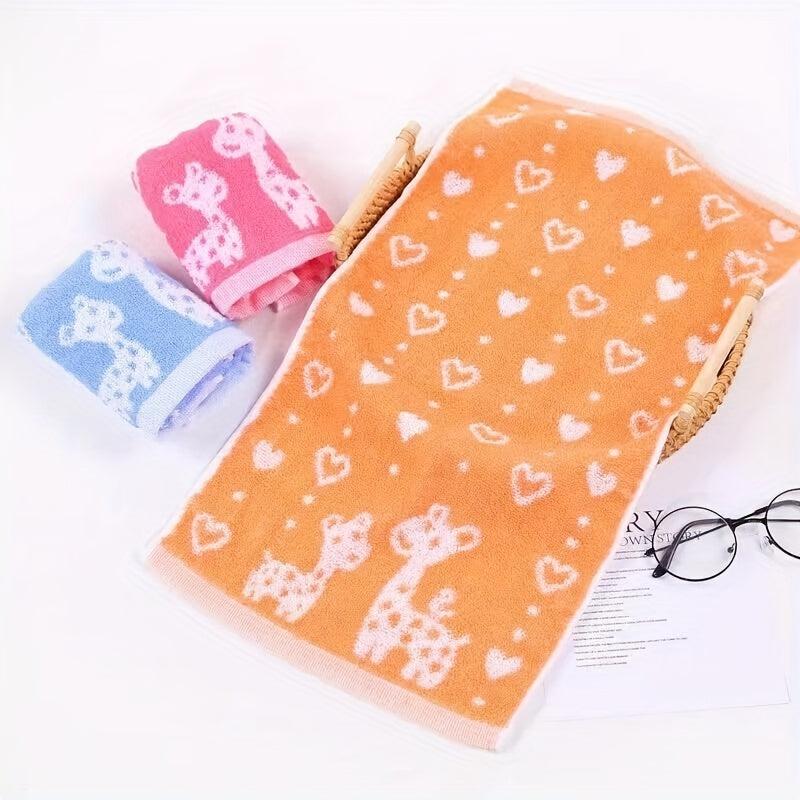 Cartoon Deer Small Towel for Kids