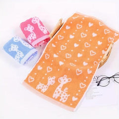 Cartoon Deer Small Towel for Kids