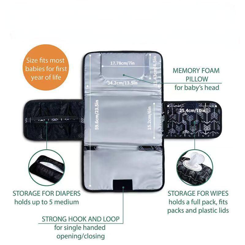 Portable Diaper Changing Mat Cover for Newborns