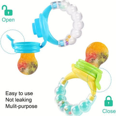 Baby Fruit Vegetable Music Bell Bite Tooth Glue Finger Cover