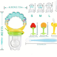 Baby Fruit Vegetable Music Bell Bite Tooth Glue Finger Cover