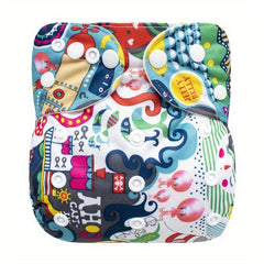 Reusable Adjustable Cloth Diaper for Boys & Girls No Insert Needed