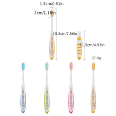 2pcs Folding Travel Soft Bristle Toothbrushes Couple Adult Portable