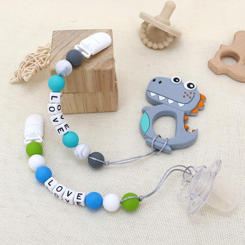 Personalized Baby Shower Gift Pacifier Clip with Name