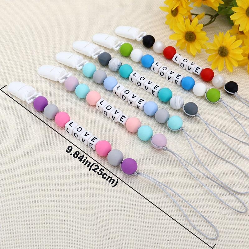 Personalized Baby Shower Gift Pacifier Clip with Name