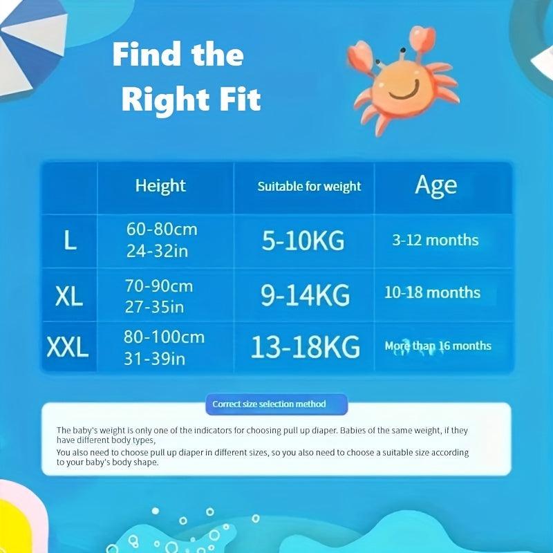 10pcs Little Swimmers Disposable Swim Diapers L XL XXL Pack