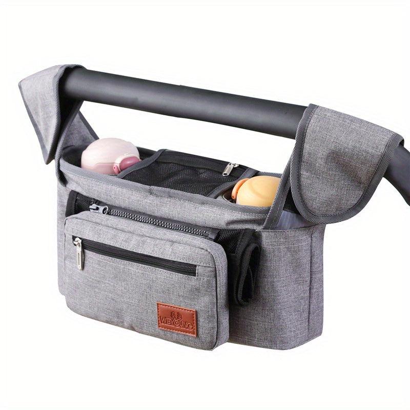 Stroller Organizer Insulated Cup Holders Phone Bag for Uppababy Baby Jogger