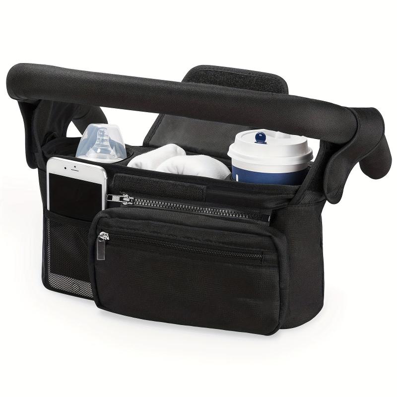 Stroller Organizer Insulated Cup Holders Phone Bag for Uppababy Baby Jogger