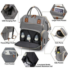Diaper Bag Backpack Travel Baby Changing Waterproof Stylish