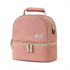 Stylish Double Layer Insulated Shoulder Bag for Fresh Baby Milk