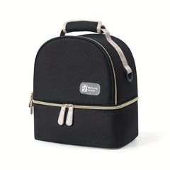 Stylish Double Layer Insulated Shoulder Bag for Fresh Baby Milk