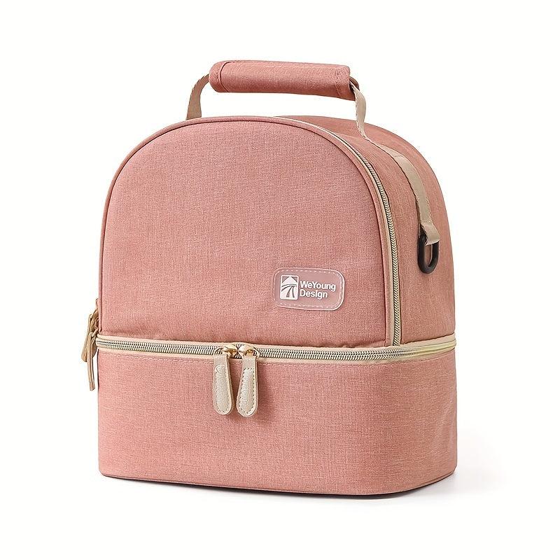 Stylish Double Layer Insulated Shoulder Bag for Fresh Baby Milk