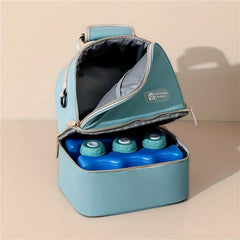 Stylish Double Layer Insulated Shoulder Bag for Fresh Baby Milk