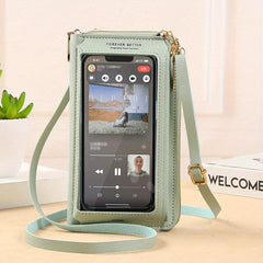 Crossbody Mobile Phone Bag Anti-theft Transparent Shoulder Purse
