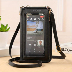 Crossbody Mobile Phone Bag Anti-theft Transparent Shoulder Purse