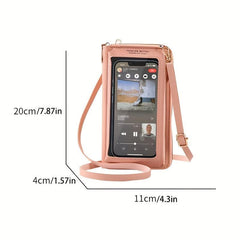Crossbody Mobile Phone Bag Anti-theft Transparent Shoulder Purse