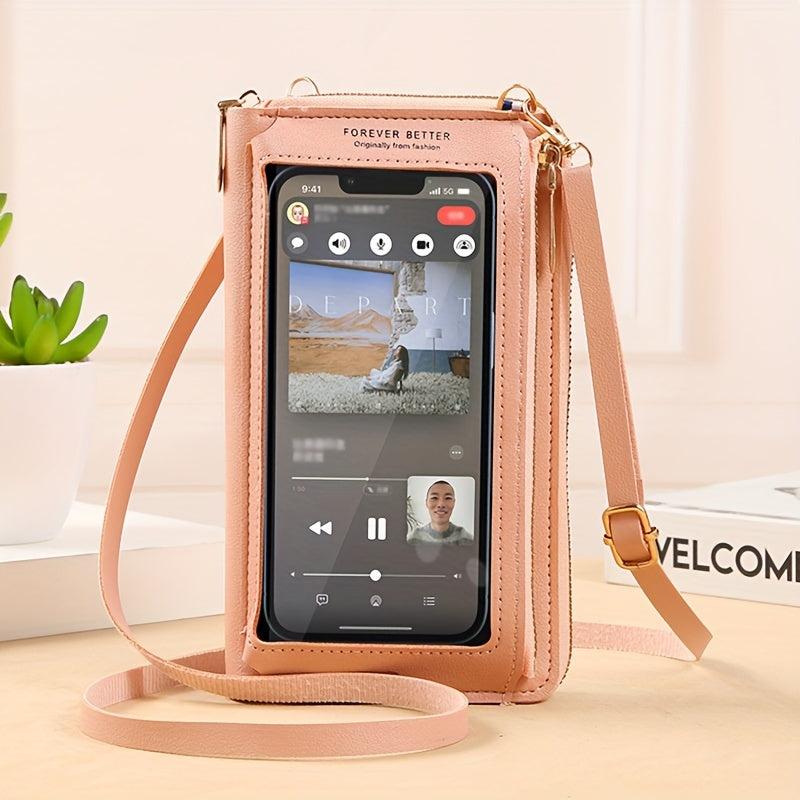 Crossbody Mobile Phone Bag Anti-theft Transparent Shoulder Purse