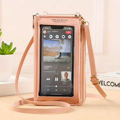 Crossbody Mobile Phone Bag Anti-theft Transparent Shoulder Purse