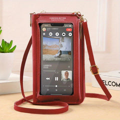 Crossbody Mobile Phone Bag Anti-theft Transparent Shoulder Purse