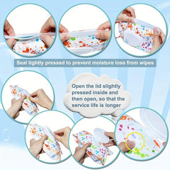 Portable Baby Wipe Dispenser Reusable Travel Wet Wipe Pouch & Stroller Accessory