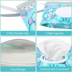 Portable Baby Wipe Dispenser Reusable Travel Wet Wipe Pouch & Stroller Accessory