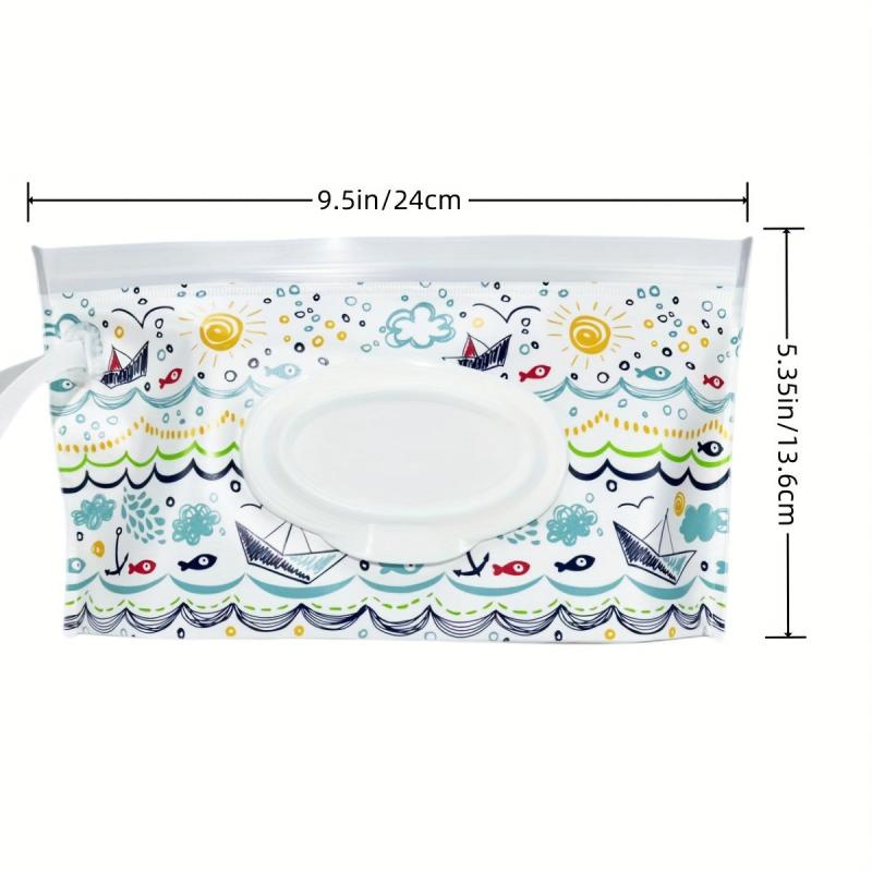 Portable Baby Wipe Dispenser Reusable Travel Wet Wipe Pouch & Stroller Accessory