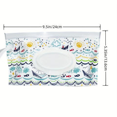 Portable Baby Wipe Dispenser Reusable Travel Wet Wipe Pouch & Stroller Accessory