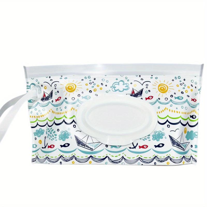 Portable Baby Wipe Dispenser Reusable Travel Wet Wipe Pouch & Stroller Accessory