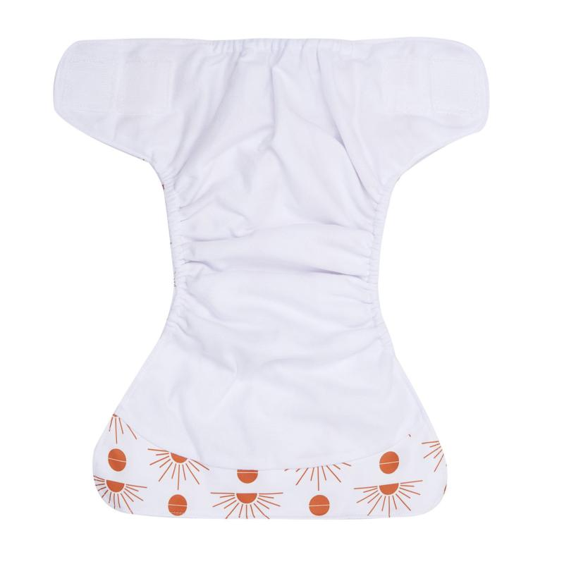 Happyflute 4 Piece Reusable Cloth Diapers Washable Adjustable for 3 15kg Babies