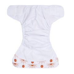 Happyflute 4 Piece Reusable Cloth Diapers Washable Adjustable for 3 15kg Babies