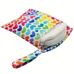 Lovely Heart Print Reusable Wet Bag