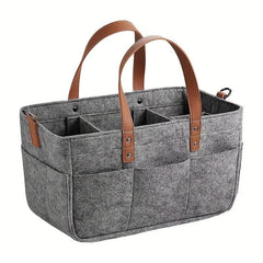 Portable Diaper Storage Bag Felt Travel Toiletry Organizer