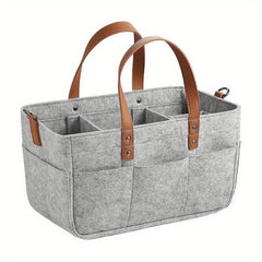 Portable Diaper Storage Bag Felt Travel Toiletry Organizer