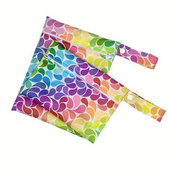 2pcs Colorful Raindrop Print Waterproof Bags for Diaper Bag