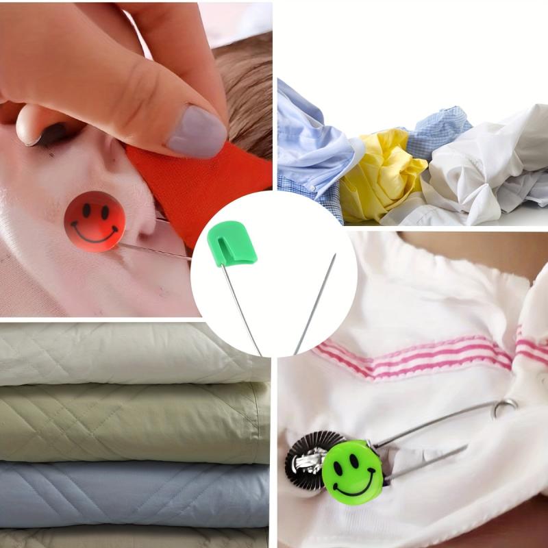 10pcs Stainless Steel Safety Pins for Baby Diapers