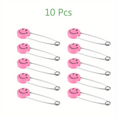 10pcs Stainless Steel Safety Pins for Baby Diapers