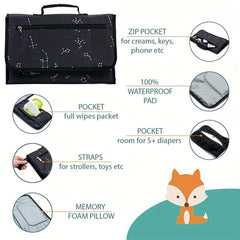 Constellations Pattern Portable Baby Changing Pad