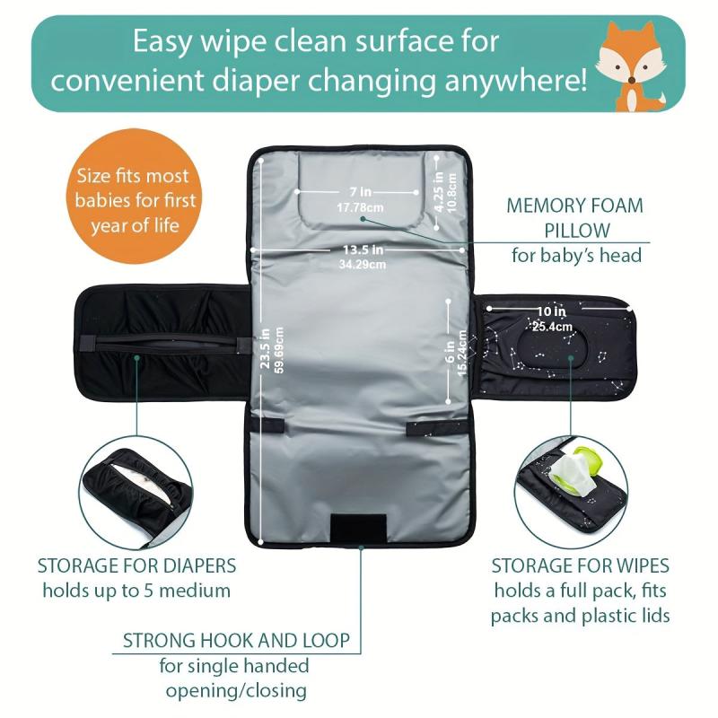 Constellations Pattern Portable Baby Changing Pad