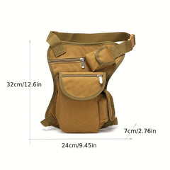 Canvas Drop Leg Bag Waist Bag Fanny Pack Belt Hip Bum Military Travel