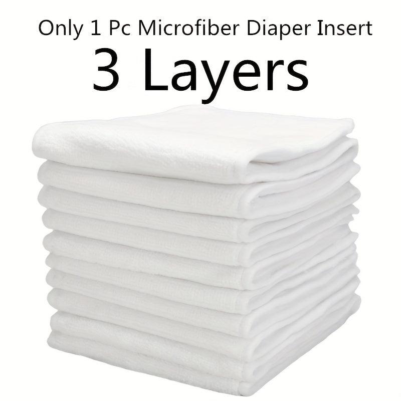 4pcs Reusable Cloth Diapers Girls Boys Washable Nappy Microfiber Inserts