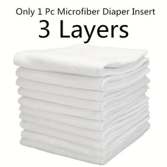 4pcs Reusable Cloth Diapers Girls Boys Washable Nappy Microfiber Inserts