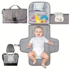 Portable Baby Changing Pad for One Handed Diapering