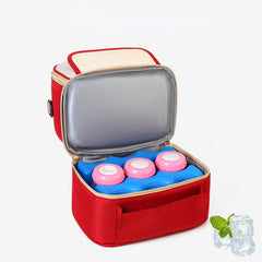 Double Layer Insulated Baby Bottle Bag for Milk Bottles