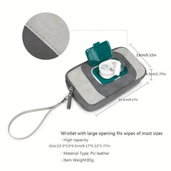 Portable Baby Wipe Dispenser Refillable Wet Wipe Holder