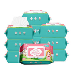 Small Baby Wipes Bag 10 Count Portable Wet Tissue Newborn Children