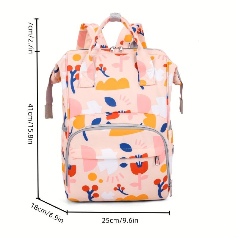 Printed Backpack Mommy Bag Large Capacity
