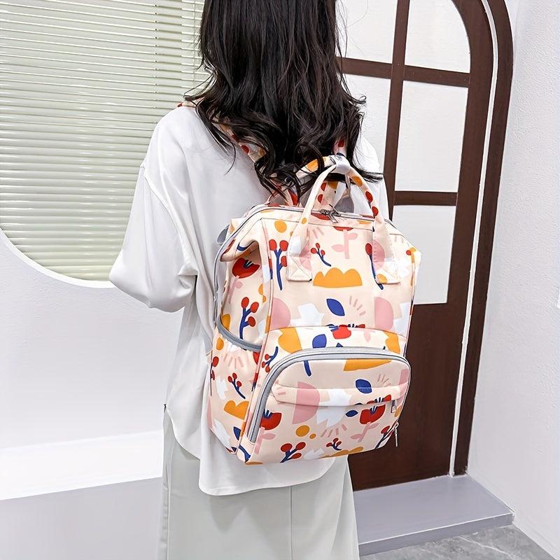 Printed Backpack Mommy Bag Large Capacity