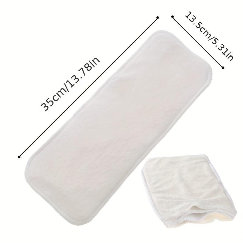5Pcs Bamboo Fiber Diapers Thickened Skin-friendly Water-absorbing Urine Pad
